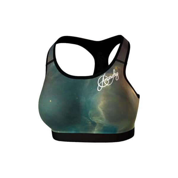 Anarchy Apparel Nebula Sport Bra-türkis/orange