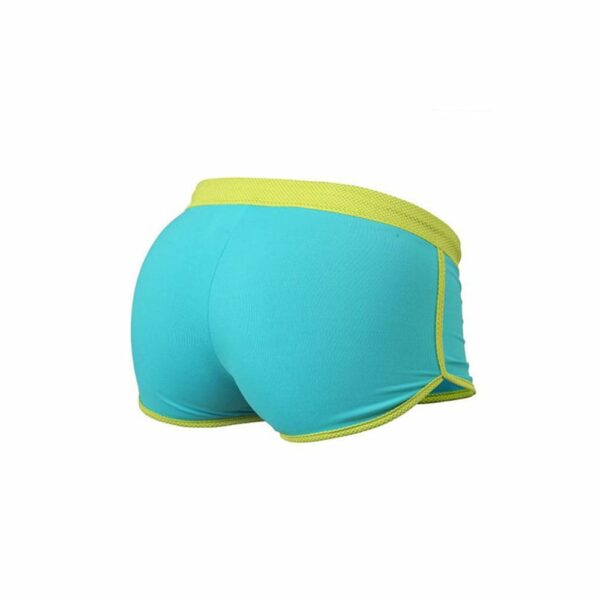 Better Bodies Contrast Hot Pant-aqua/lime – Bild 2