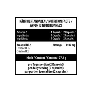 mst, kreatin hcl, kraft, supplement